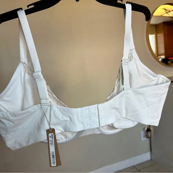 Skims Fits Everybody Lace Underwire Corded Lace Bra in Marble Size 42DD NWT - Picture 3 of 8